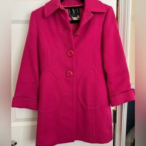 Bright pink coat